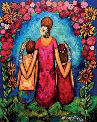 Shazly Khan, Family is beautiful moments spent together, 24 x 30 Inch, Acrylic on Canvas, Figurative Paintings, AC-SZK-144 Shazly Khan, Family is beautiful moments spent together, 24 x 30 Inch, Acrylic on Canvas, Figurative Paintings, AC-SZK-144